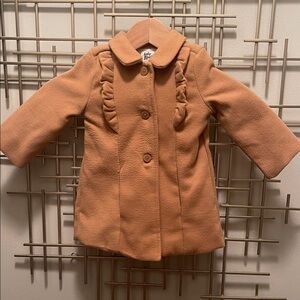Baby B’gosh Camel Ruffle-Trim Pea Coat